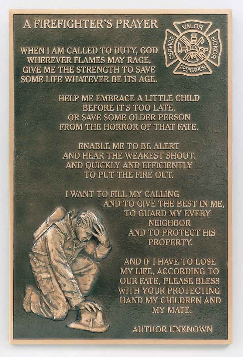 fire memorial plaques, firefighter memorial plaque, Bronze memorial firefighter Plaques, firefighter memorial plaques,